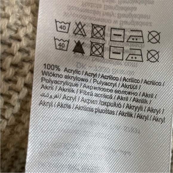 Only Long Light Beige Knit Open-Front Cardigan - Picture 6 of 7